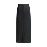 Margiela Black Acetate Midi Skirt